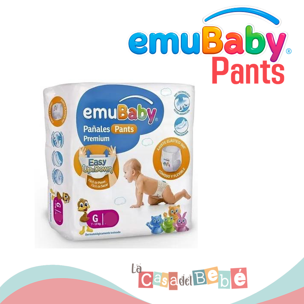 Pañal Emubaby Pants Premium Talla G